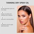 thumbnail image 4 of Tanning Oil, Tanning Enhancer Dry Spray, Tanning Spray, Summer Beach Bronzer, Nourishing & Moisturizing, Body Treatment Essence, 4 of 5