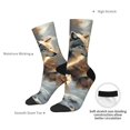 thumbnail image 4 of Vsdgher Wolf Family Winter Wonderland Crew Socks for Men & Women, Breathable Casual Athletic Ankle Socks, 4 of 6