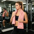 thumbnail image 2 of Sweat Towel,Sports Towels for Sweat,Multipurpose Athletic Towel Fast Dry for Exercise Outdoor Yoga Use Polyester,Hygienic Workout Towel(Pink 40*12IN), 2 of 6