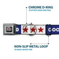thumbnail image 5 of Grateful Dead Pet Collar, Dog Collar Metal Seatbelt Buckle, Good Ol Grateful Dead Text and Stars Blue White Red, 15 to 24 Inches 1.0 Inch Wide, 5 of 8