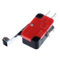 thumbnail image 3 of Mini Limit Switch Long Hinge Roller Lever Arm SPDT Snap Action LOT - Red and black, 3 of 4