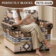 thumbnail image 4 of Psesaysky Geometric Tribal Pattern 2 Piece Couch Cover for Living Room Home Soft Washable Sofa Cover Spandex Chair Slipcovers, 4 of 8