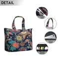 thumbnail image 4 of Abstract Paisley Art Duffel Boho Vintage Weekender Bag with Artistic Floral Pattern, Ethnic Chic Mala Inspired Design, 4 of 5