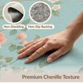 thumbnail image 6 of ODIKA 6'x9' Teal Blue Chinoiserie Garden Elegance Washable Area Rug Delicate Floral and Bird Motif Design Non-Slip, Chair-Friendly, for Dining Room, Under Table, Office Décor, 6 of 7