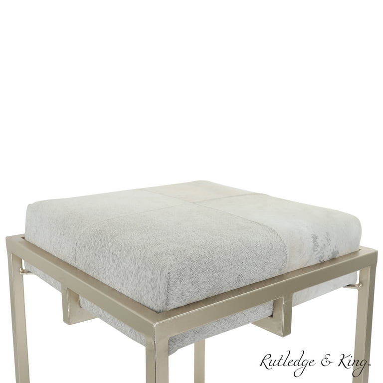 Cowhide vanity deals stool