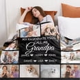 thumbnail image 4 of AISENIN Custom Blankets With Photos Collage Personalized Throw Blankets With Picture And Text Soft Flannel Blankets Bed Throws Gift For Family Friend Anniversary 60*80 Inch 12 Photos, 4 of 6
