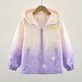 thumbnail image 6 of Vividxx Girls Winter Jacket Girls Gradient Heart Print Jacket Lightweight Windbreaker Outerwear For Autumn Outdoor Activities 9-10 Years, 6 of 9