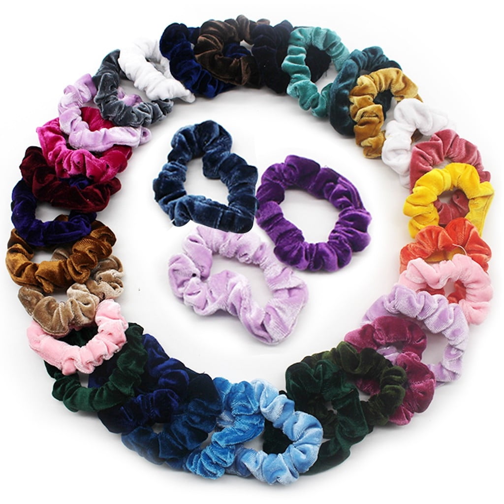 2019 Velvet Hair Scrunchies Hair Ties Bun Ring Chiffon Silk Scrunchy Elastic Lot 2019 Velvet Hair Scrunchies Hair Ties Bun Ring Chiffon Silk Scrunchy Elastic Lot