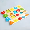 thumbnail image 2 of Montessori Early Education Geometric Shape Puzzle Board, Triangle Square Hand Grip Board, Children's Matching Three-dimensional Puzzle Toys, Graphic Shape Recognition, Christmas Gifts, 2 of 5