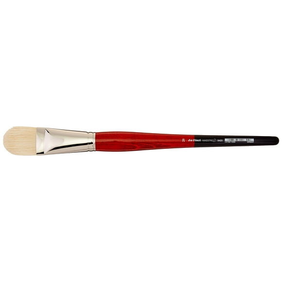 da Vinci Série Hog Bristle 5423 Maestro 2 Pinceau d'Artiste, Flumber Longueur Moyenne avec Manche Rouge, Taille 20 (5423-20)