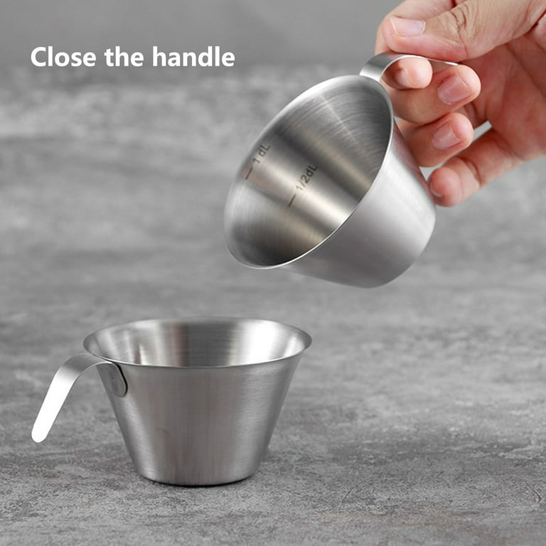 Stainless Steel Measuring Cup Espresso Coffee Cup 100ML Espresso
