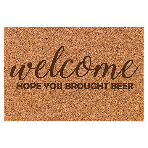 Coir Door Mat Entry Doormat Funny Come Back With Beer 