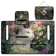 thumbnail image 4 of COEQINE Quilted Golf Cart Seat Cover, Folds Design with Handle for Easy Carry, Universal Fit 51.2x30.3 Inch for EZGO Yamaha Club Car 2-Seater, 4 Front Pockets, White Cat Flower, 4 of 8