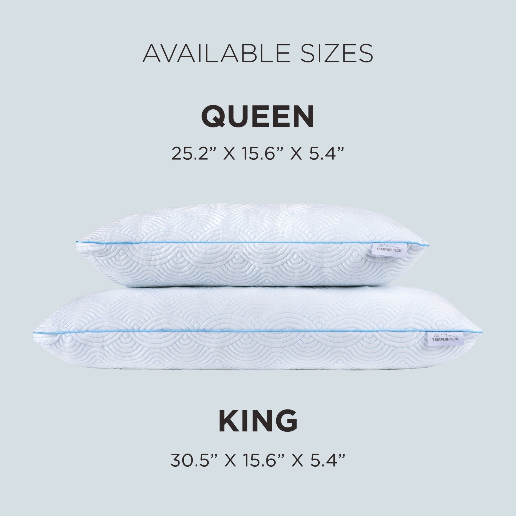 Tempur-Pedic Cloud Memory Foam Adjustable + Cooling Cover Pillow, Adult, Queen