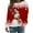 Red, variant on Fiaer Christmas Sweatshirts Women Snowman Snowflake Graphic Long Sleeve Pullovers Plus Size Crew Neck Loose Fit Trendy Tops Red XL
