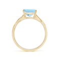 thumbnail image 2 of ANGARA Natural Claw-Set Cushion 1.95 ct Aquamarine Solitaire Engagement Ring in 14K Yellow Gold for Women (Size-8mm) | March Birthstone, Anniversary, Jewelry Gift for Women | Natural Aquamarine Ring, 2 of 8