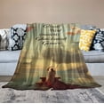 thumbnail image 2 of JEUXUS  Soft Throw Blanket Christian Gift, Healing Blanket with Inspirational Thoughts and Prayers '' Bible Verse Blanket, Inspirational Blanket Catholic Religious Blanket Gift for Women Men, 2 of 6
