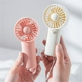 thumbnail image 5 of RoamHome Electric Mini Fan Charging Small Fans Handheld 1 x AAA Battery Powered Portable Fans Personal Cooling Fan That Blows Cold Air, Battery Not Included (Pink), 5 of 8