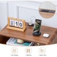 thumbnail image 5 of Mid Century Nightstand with Charging Station, Classic Striped Wood End Table with Door Storage, Bedsied Side Table with Shelf for Living Room, Bedroom (1, Walnut), 5 of 9