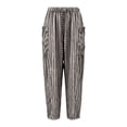 thumbnail image 5 of ibiyuan Womens Work Pants Wide Leg Elastic Waist Palazzo Pants for Women Casual Flowy Trousers Pants for Women Drawstring Women Lounge Pants Vacation, 5 of 6