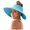 Sky Blue, variant on BYHONG Womens Sunshade Hat Korean Edition Women Open Top Big Sunscreen Sun Hat No Top Foldable Hat Gloves women Blue One Size