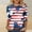 Multicolor, variant on Cavosen Independence Day Clothes Women Patriotic 3/4 Sleeve Crewneck Tops American Flag Print T Shirts Lady XL Independence Day Casual Shirts 4th of July Tunic Tees 2025 Patriotic Outfits