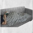 thumbnail image 5 of Abstract Soft Flannel Fleece Blanket, Oriental Eastern Style Geometric Ornaments Star Shapes on a Plain Background, Cozy Plush for Indoor and Outdoor Use, 60" x 80", Dark Grey White, by Ambesonne, 5 of 5