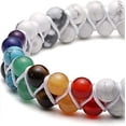 thumbnail image 3 of Pulsera de cuentas de chakras, pulsera de cristal curativa de los 7 chakras, pulsera de cuentas de piedra de yoga, pulsera de meditación, relajación y ansiedad., 3 of 5