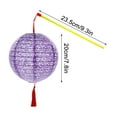 thumbnail image 2 of LSLJS Paper Lanterns with LED Lights Hanging Paper Lantern Hollow with Tassel Walking Stick for DIY Birthday Wedding Party Christmas Decorations, 2 of 5