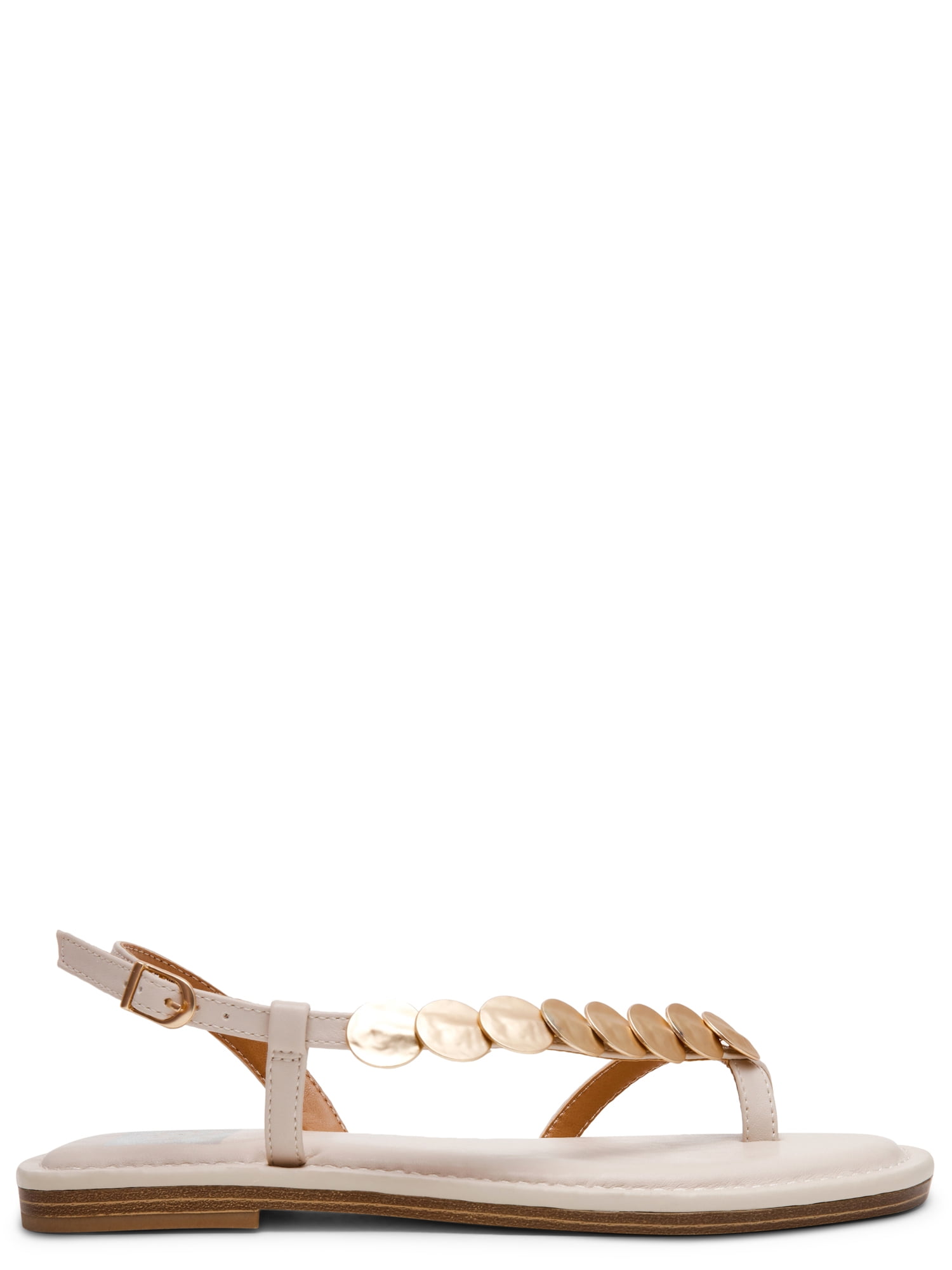 DV Dolce Vita Women's Jetsey Adjustable Strappy Sandal with Gold Detail