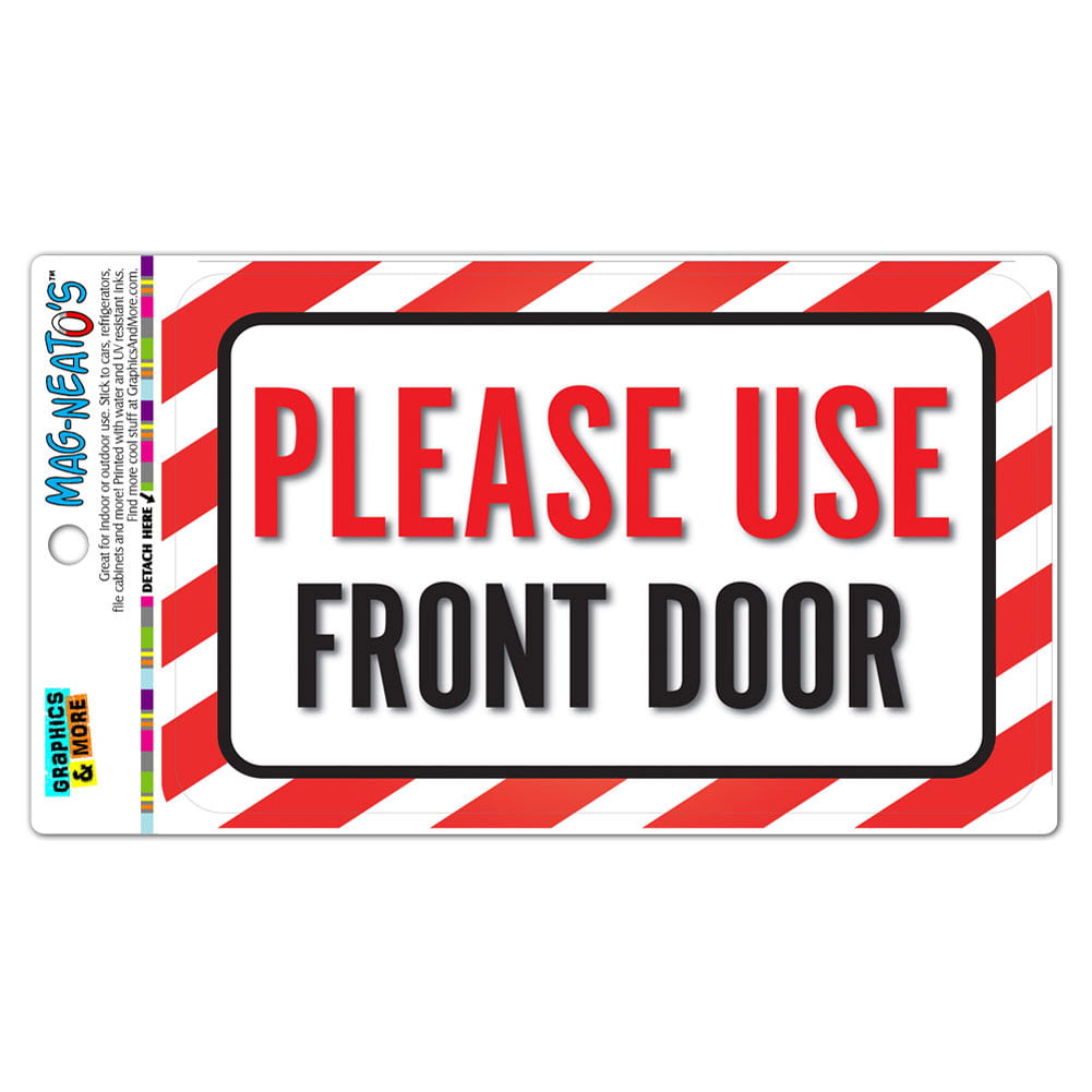 Please Use Other Door Right Arrow MAG-NEATO'S™ Vinyl Magnet Sign 