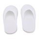thumbnail image 2 of Paquete de 10 pantuflas desechables con punta abierta para invitados, cómodas para usar en casa, en viajes y en spa, 2 of 8