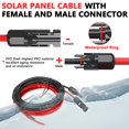 thumbnail image 4 of Cable de extensión para paneles solares Vansdon, 2 x 9 m, 10 AWG, para autocaravanas, etc., 4 of 8