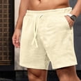 thumbnail image 2 of Men’s Textured Jogging Shorts Vintage Casual Summer Bottoms, 2 of 8