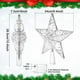 thumbnail image 2 of Decoración para árbol de Navidad Nuanchu Silver Glitter con 20 luces LED, 2 of 7