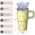 thumbnail image 3 of Flamingo Lover Cup 20OZ with Handle Insulated Stainless Steel Tumbler Great Gifts for Women Perfect Presents for Birthday Christmas Travel Picnics, 3 of 6