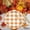 C, variant on Orangide 24pcs Thanksgiving Party Disposable Paper Plates Fall Themed Round Dessert Plaid Plates for Autumn Party Holiday Supplies