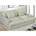 thumbnail image 3 of US Pride Furniture Polyester 94.49"W Over Size Cushion Backs Sofa, Ivory, 3 of 5