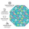 thumbnail image 3 of Naloa Donut Leather Coasters for Drinks, Durable Drink Coasters 4 Set for Tabletop Protection, Luxurious Home Décor and Housewarming Gift ( {designName})Octagon, 3 of 6