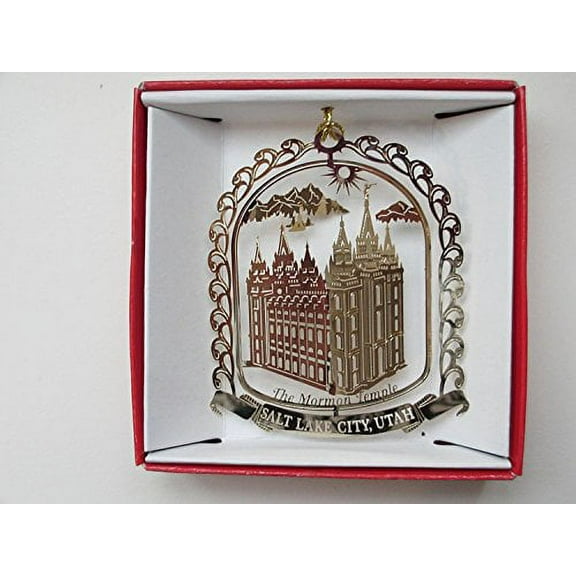 Mormon Temple Salt Lake City Utah Christmas ORNAMENT Souvenir Gift