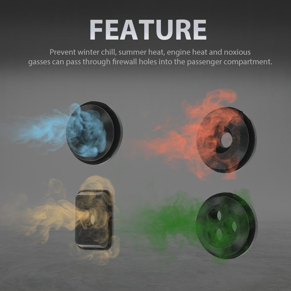 PIT66 Firewall Rubber Grommet Set Fit for Chevy and GMC Truck Suburban Blazer 1967 1968 1968 1970 1971 1972 1972 TC3836