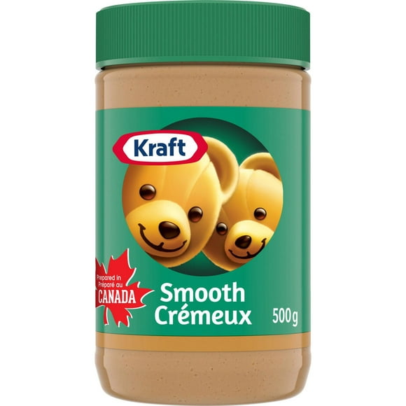 Beurre d’arachide lisse Kraft, Pot de 500 g 500g