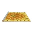 thumbnail image 2 of Ahgly Company Machine Washable Indoor Rectangle Abstract Yellow Modern Area Rugs, 2' x 5', 2 of 4