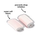 thumbnail image 4 of Diono Soft Wraps Shoulder Pads for Baby, Infant, Toddler, 2 Pack Reversible Soft Harness Covers, Pink, 4 of 15
