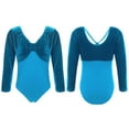 thumbnail image 1 of inhzoy Ballet Gymnastics Leotards for Girls Long Sleeve Dancing Athletic Dancewear, 1 of 4