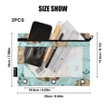 thumbnail image 5 of 2 Pack Flip Folders with Clear PVC Window Binder Pouches 3-Ring Binder Organizer for Office & Home Cute Otter Pattern, 5 of 6