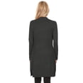 thumbnail image 3 of Women's Casual Long Sleeve Open Front Solid Cardigan with Side Pockets Charcoal S, 3 of 5