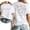A-White, variant on Jesus Loves You Christian Merch Pattern Womens T Shirt Christian Bible Verse Graphic Tees Short Sleeve Tops Black,L