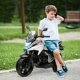thumbnail image 2 of Qaba Honda Licensed 12V Electric Motorcycle with Headlights Music, White, 2 of 10