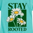 thumbnail image 3 of Instant Message - Daisies Stay Rooted - Toddler & Youth Girls Short Sleeve Graphic T-Shirt, 3 of 6